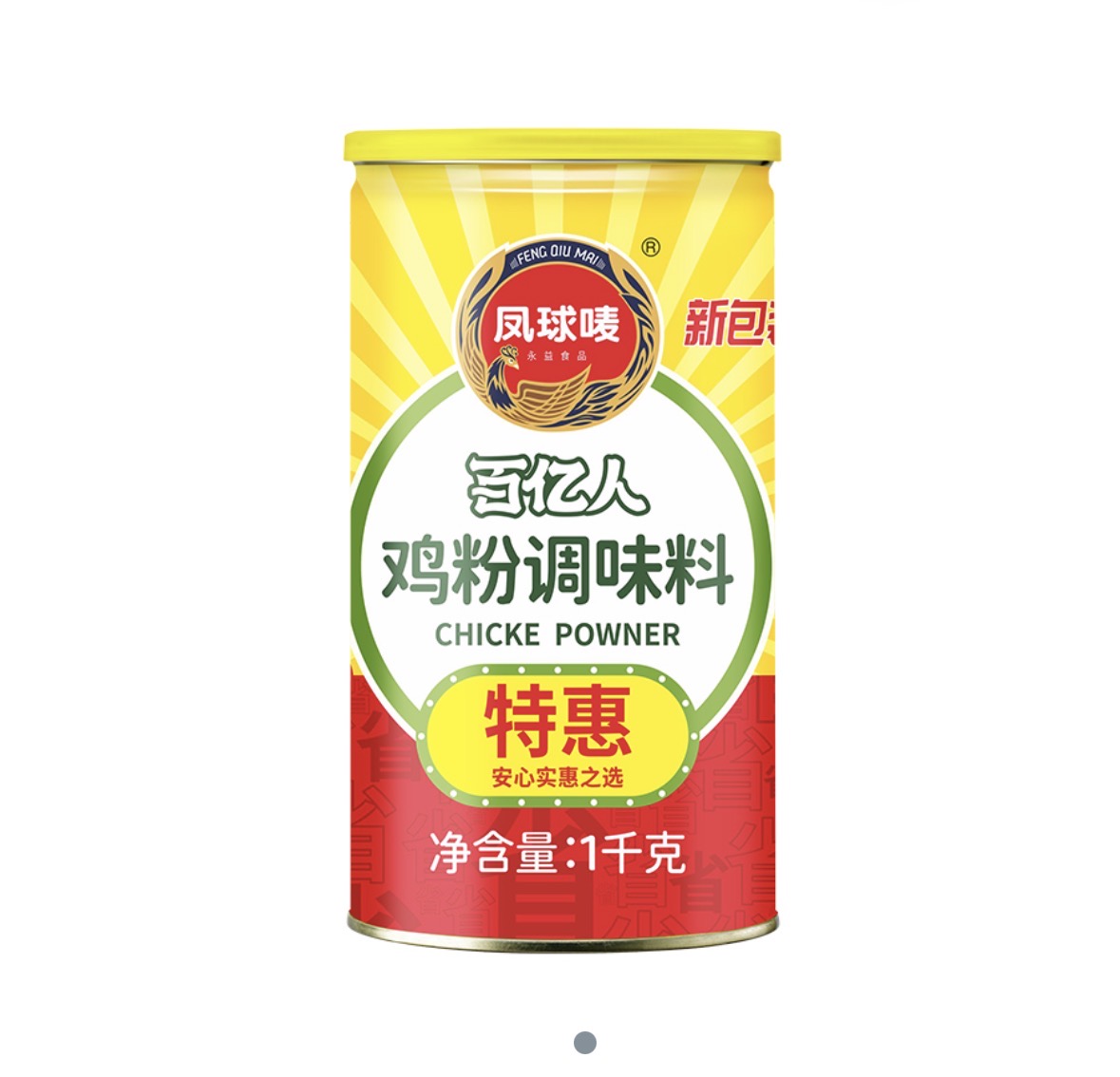 鳳球牌 - 金裝雞粉（1KG x 12罐）